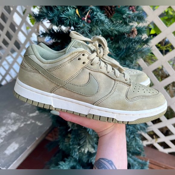 Nike Shoes - Nike Dunk Low Premium MF Suede Olive/Sail/Neutral Olive Women’s 6.5